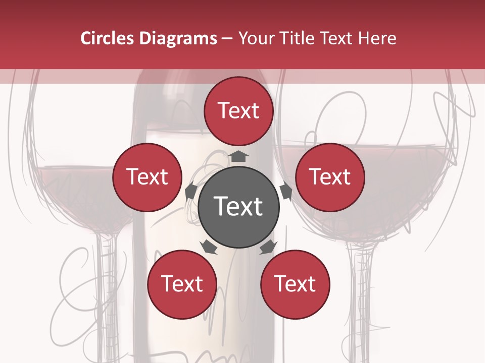 Alcohol Bottle Sketch PowerPoint Template