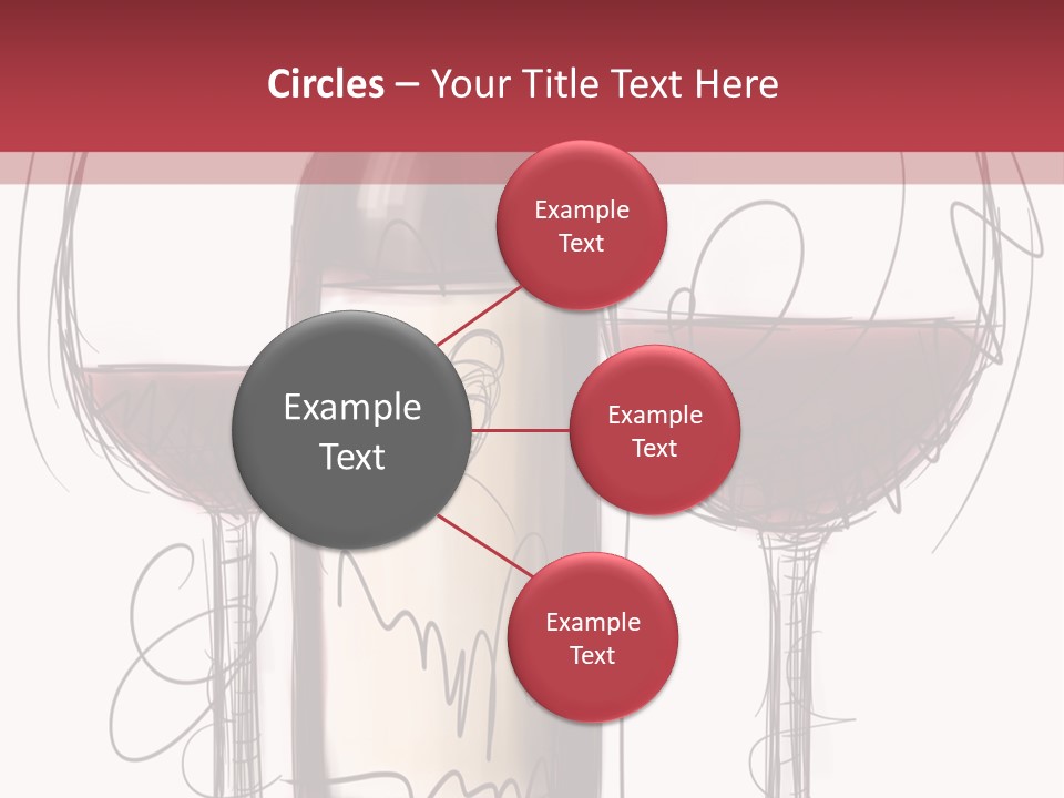 Alcohol Bottle Sketch PowerPoint Template