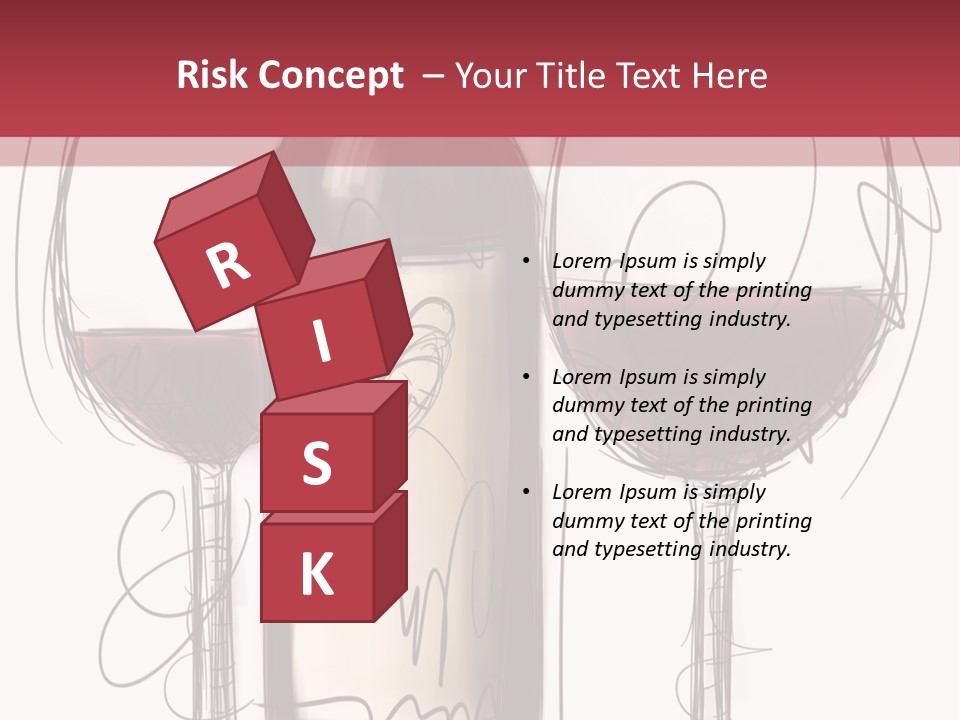 Alcohol Bottle Sketch PowerPoint Template