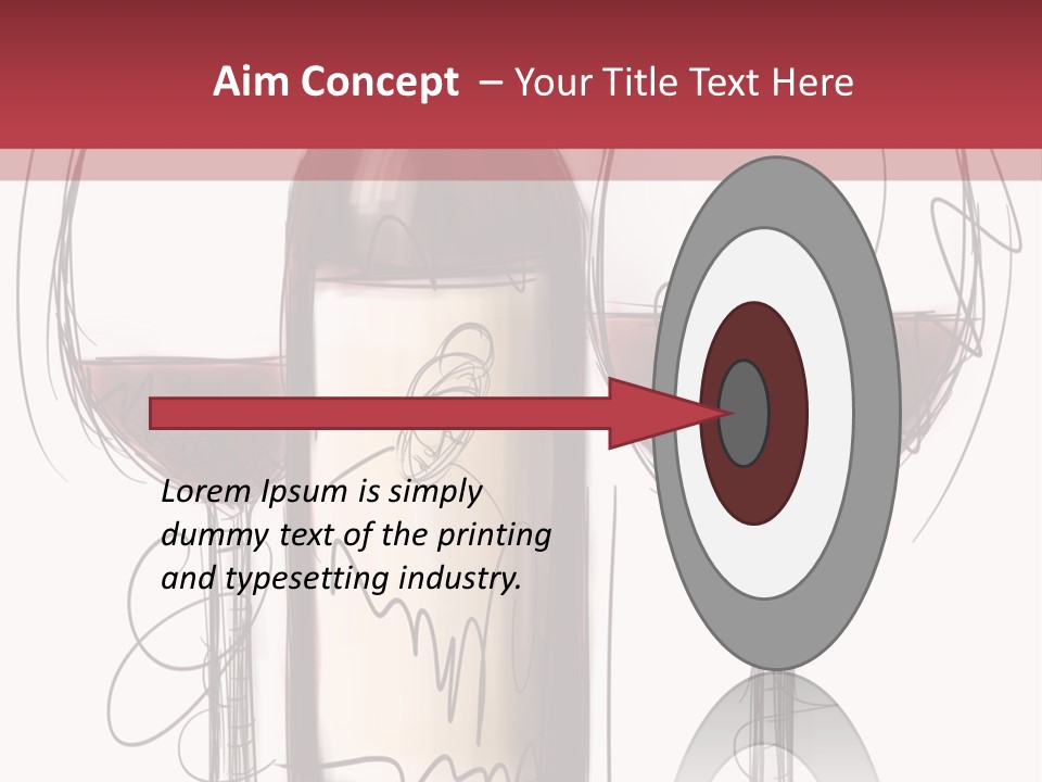 Alcohol Bottle Sketch PowerPoint Template