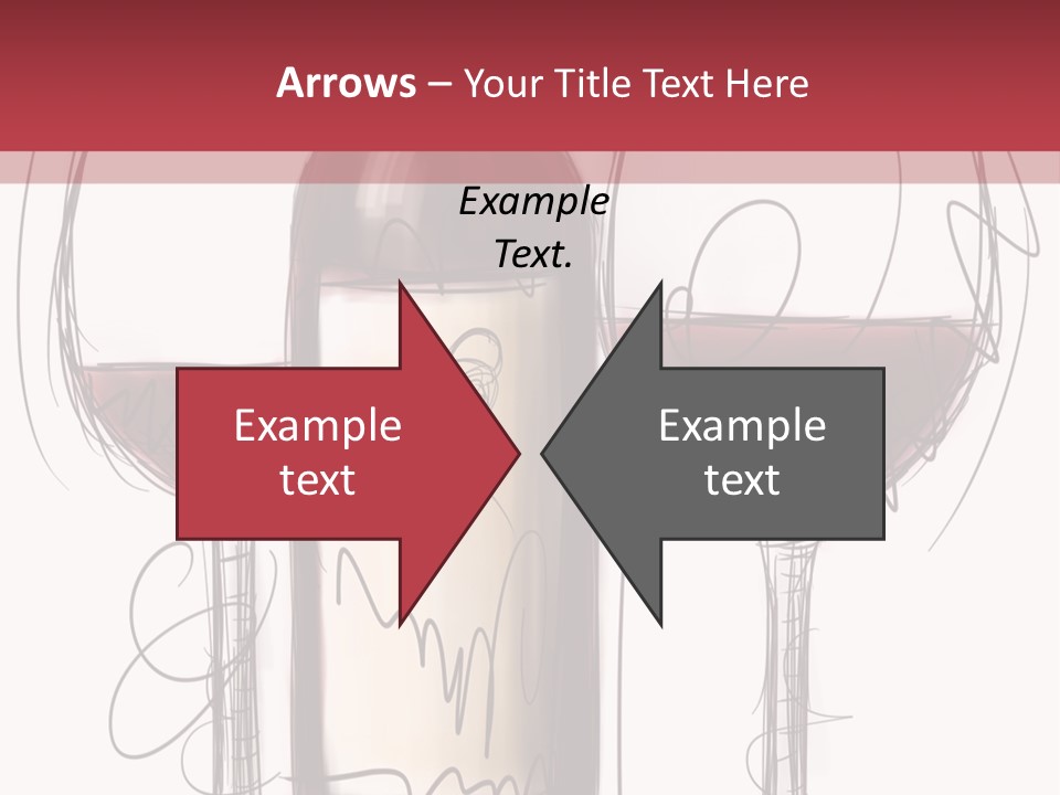 Alcohol Bottle Sketch PowerPoint Template