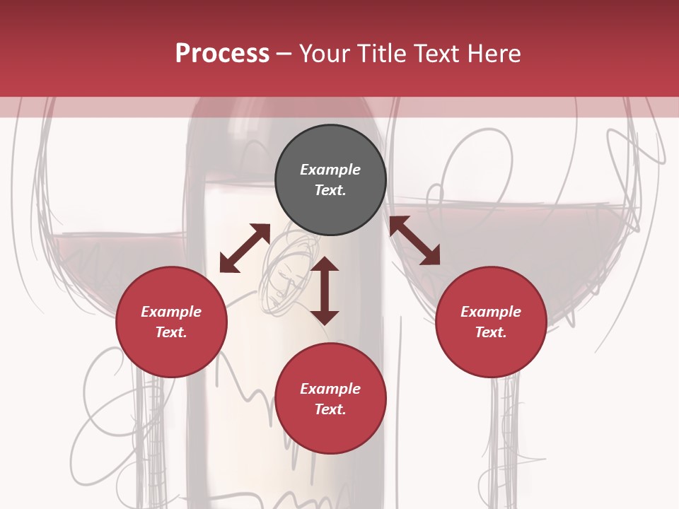 Alcohol Bottle Sketch PowerPoint Template