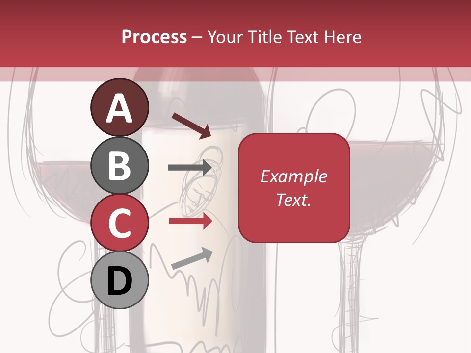 Alcohol Bottle Sketch PowerPoint Template
