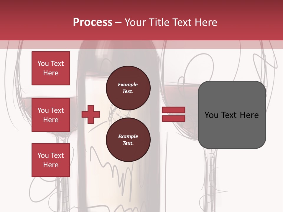 Alcohol Bottle Sketch PowerPoint Template