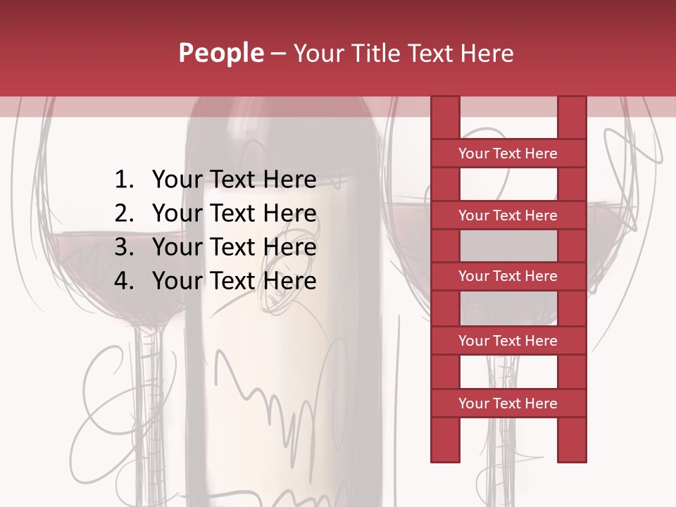 Alcohol Bottle Sketch PowerPoint Template