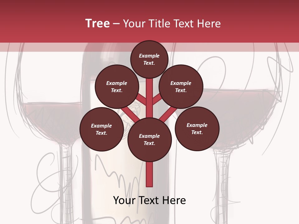 Alcohol Bottle Sketch PowerPoint Template