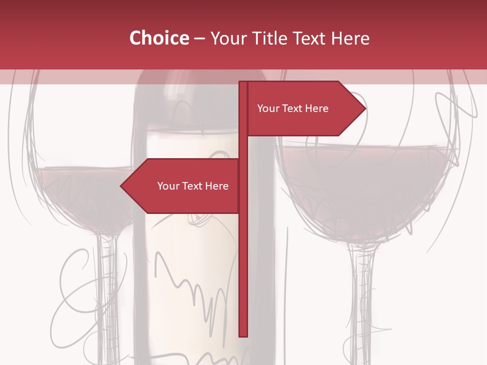 Alcohol Bottle Sketch PowerPoint Template