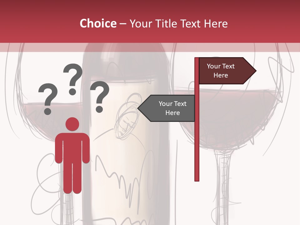 Alcohol Bottle Sketch PowerPoint Template