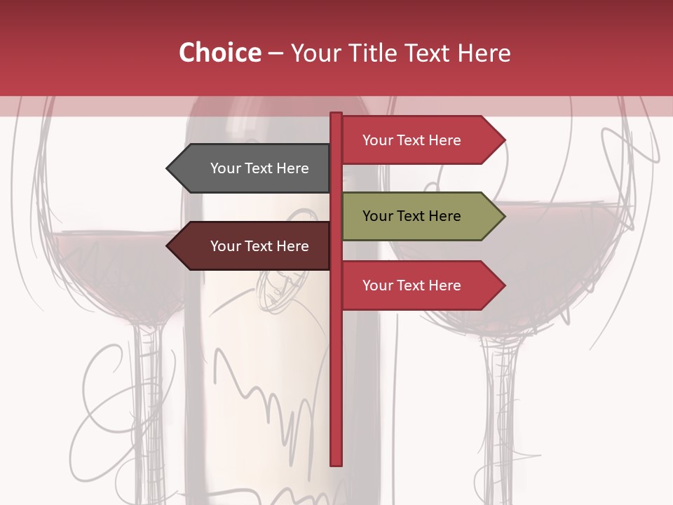 Alcohol Bottle Sketch PowerPoint Template
