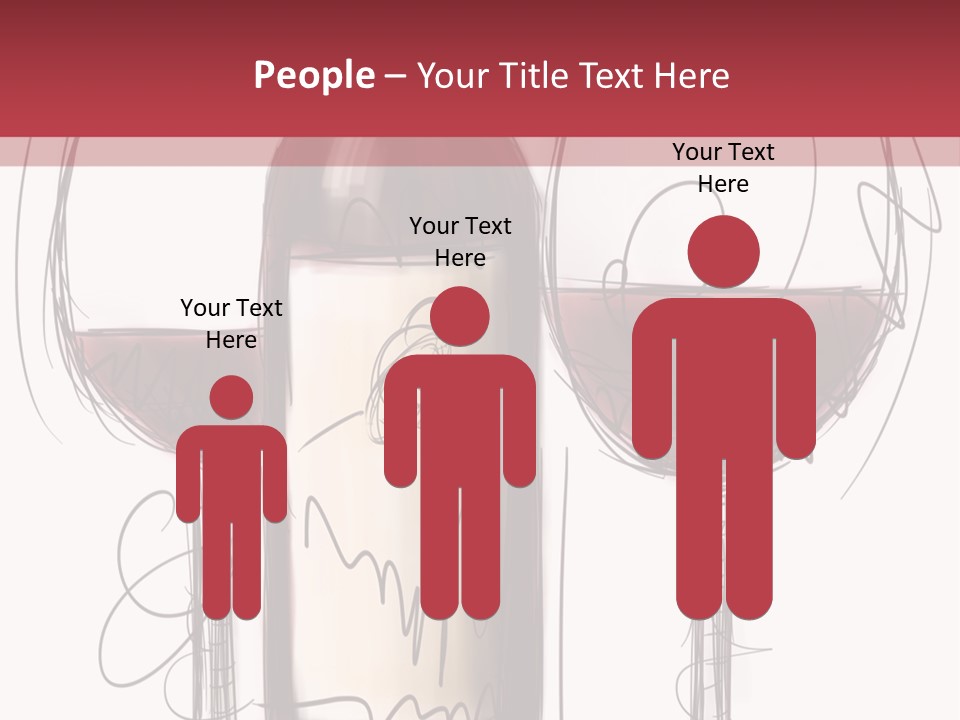 Alcohol Bottle Sketch PowerPoint Template