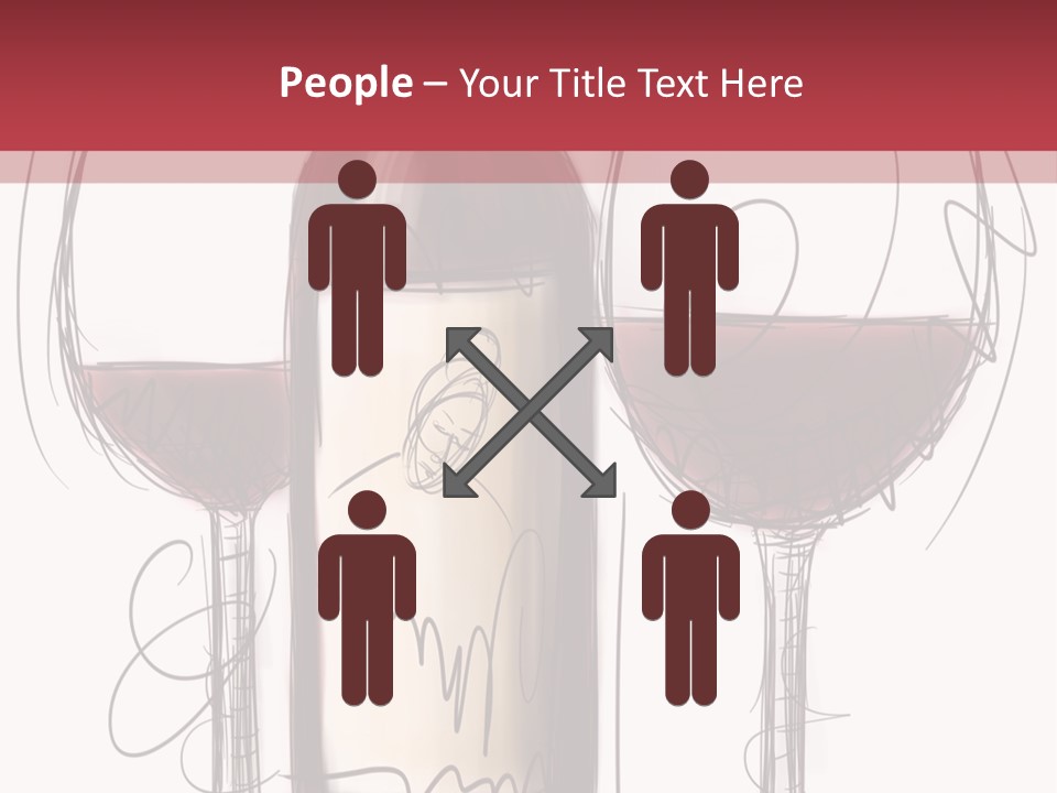 Alcohol Bottle Sketch PowerPoint Template