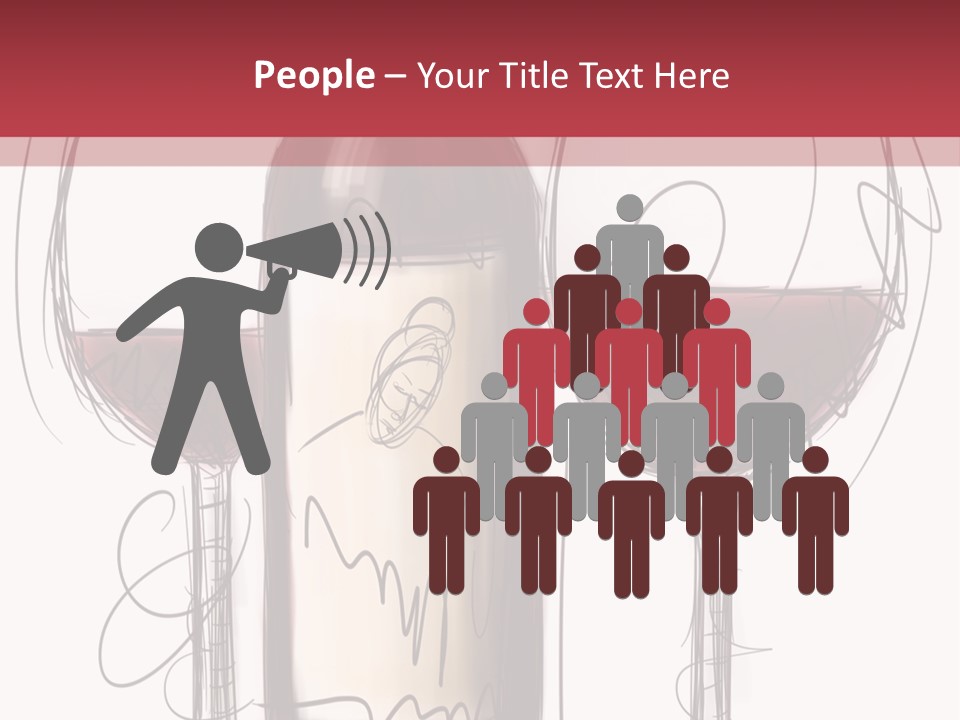 Alcohol Bottle Sketch PowerPoint Template