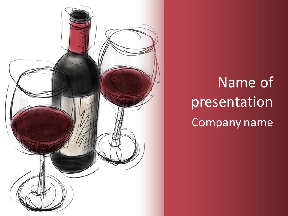 Alcohol Cabernet Beverage PowerPoint Template