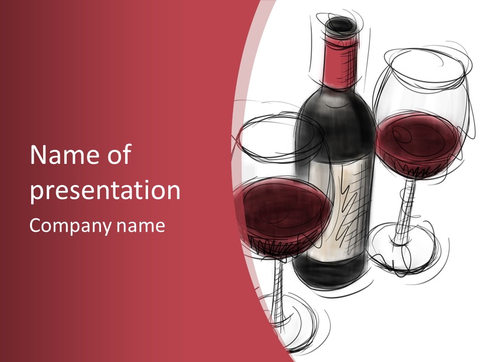 Product Copy Space Cabernet PowerPoint Template