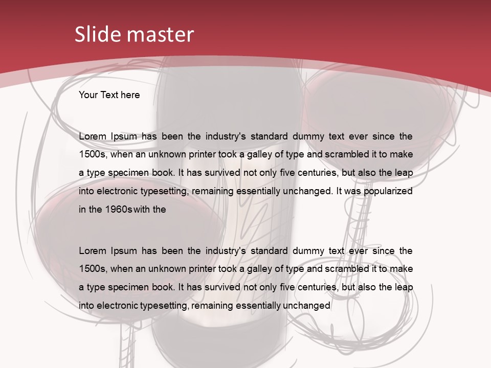 Product Copy Space Cabernet PowerPoint Template