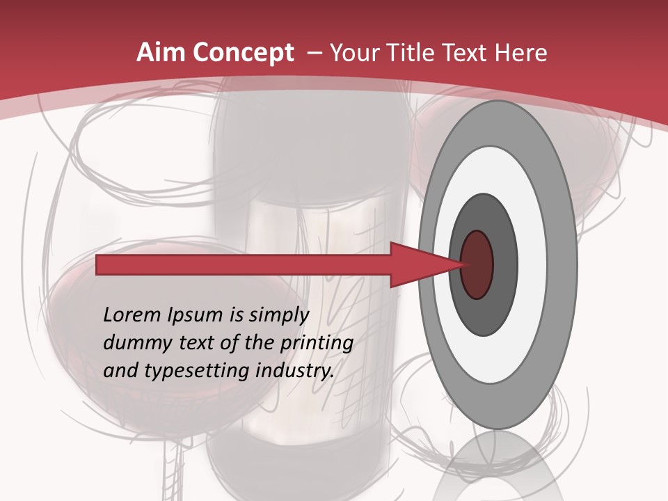 Product Copy Space Cabernet PowerPoint Template