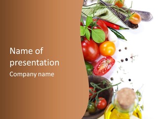 Diversity Olive Oil Multicolored PowerPoint Template