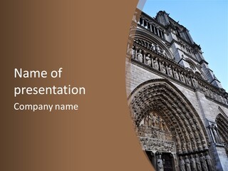 Travel Bell Tower Paris PowerPoint Template