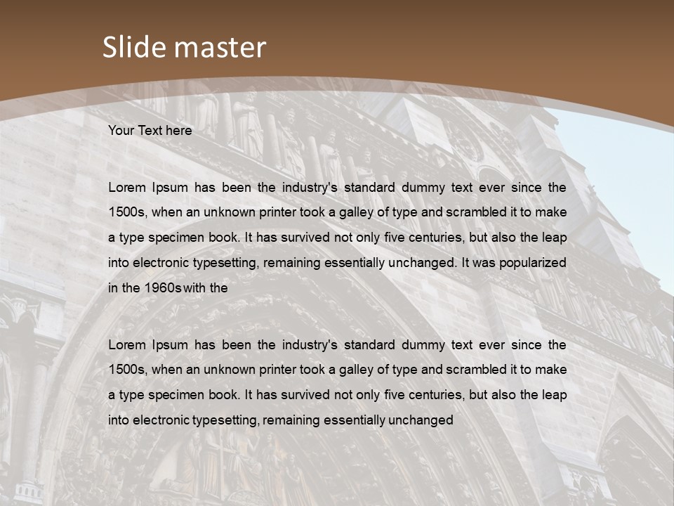 Travel Bell Tower Paris PowerPoint Template