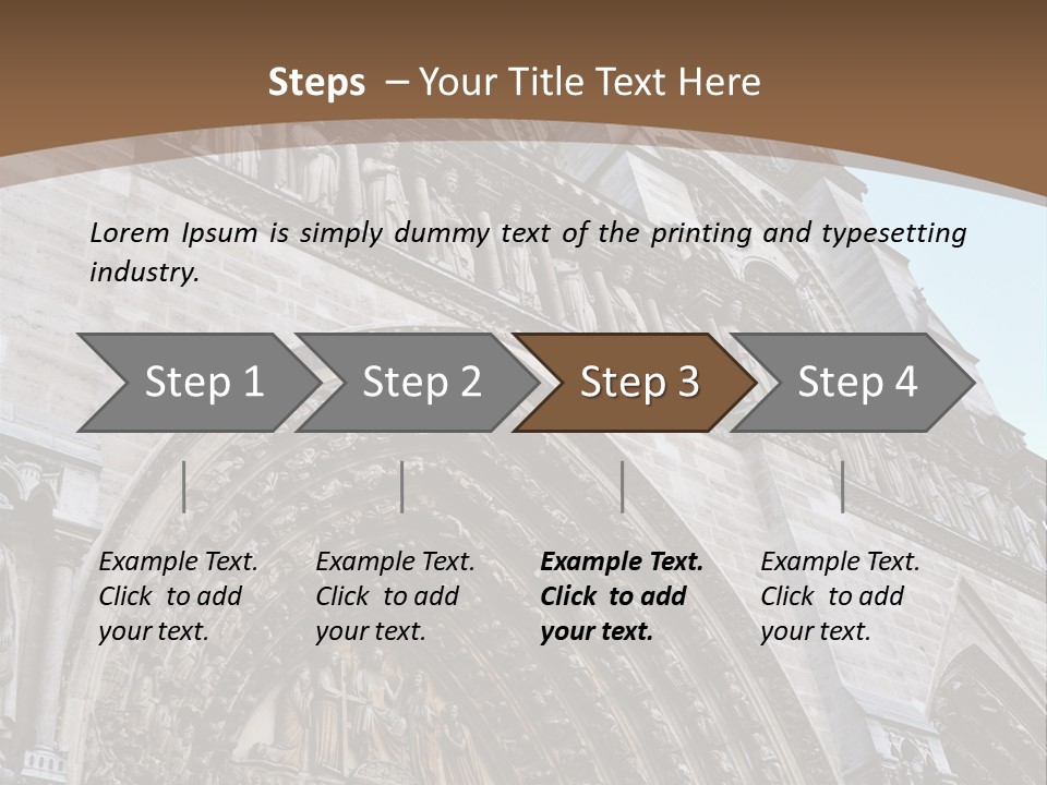 Travel Bell Tower Paris PowerPoint Template