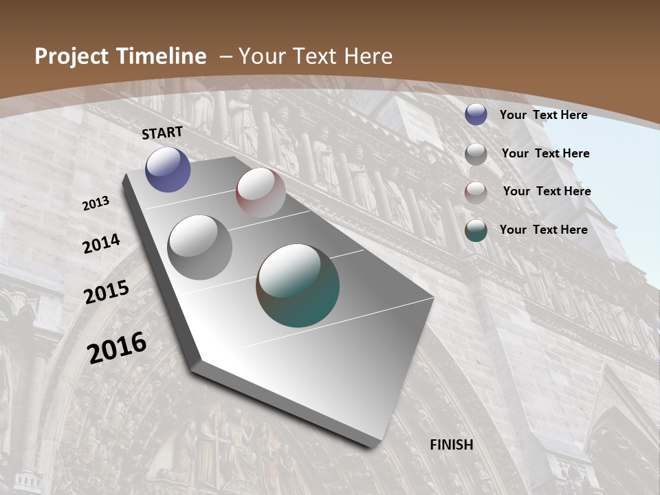 Travel Bell Tower Paris PowerPoint Template