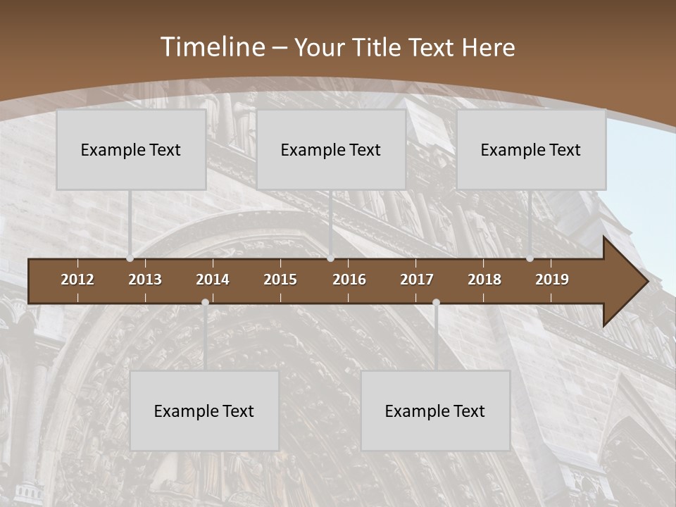 Travel Bell Tower Paris PowerPoint Template