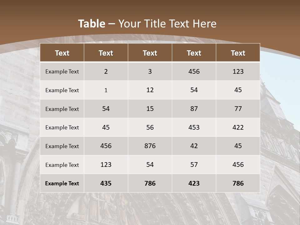 Travel Bell Tower Paris PowerPoint Template