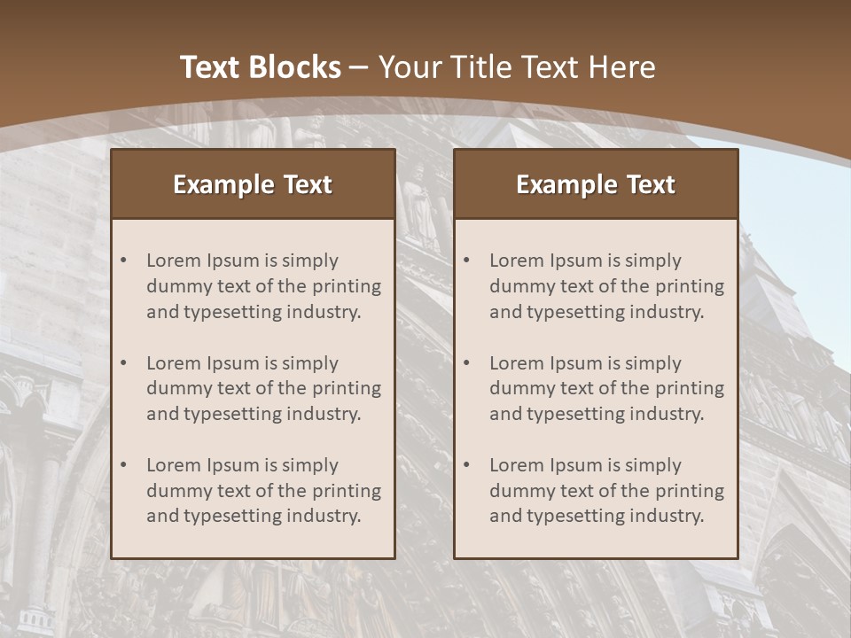 Travel Bell Tower Paris PowerPoint Template