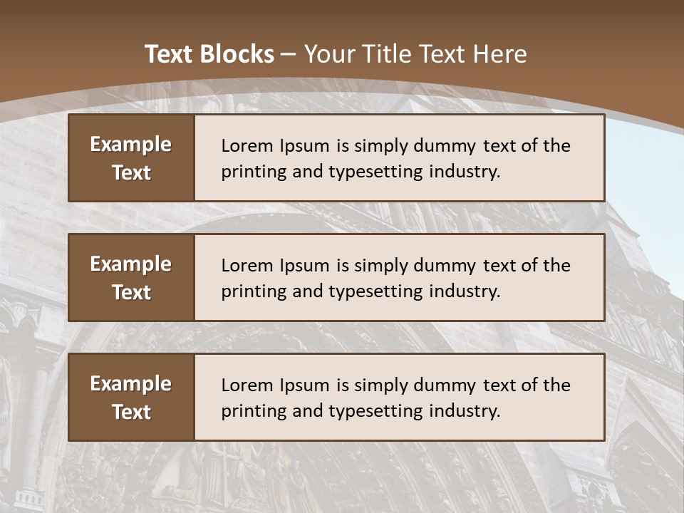 Travel Bell Tower Paris PowerPoint Template