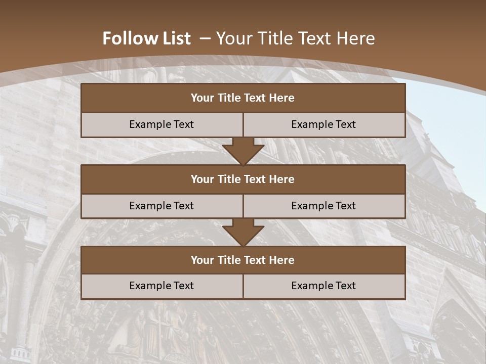 Travel Bell Tower Paris PowerPoint Template