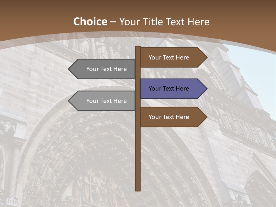 Travel Bell Tower Paris PowerPoint Template