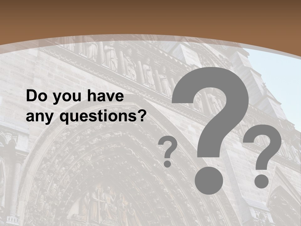 Travel Bell Tower Paris PowerPoint Template