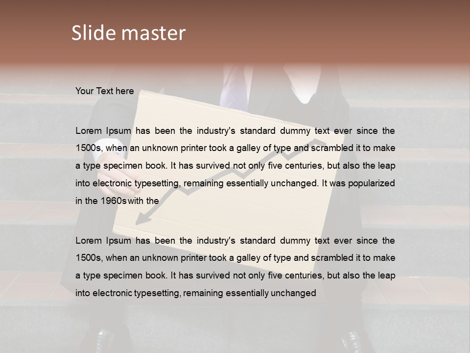 Professional Loss Male PowerPoint Template