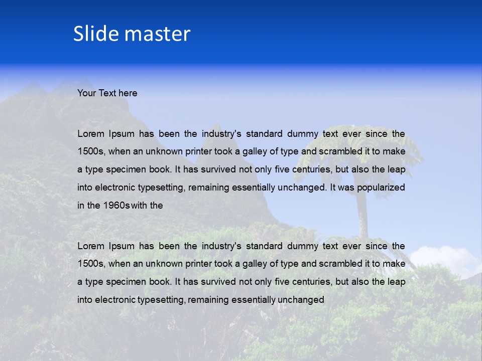 Natural Park Rampart PowerPoint Template