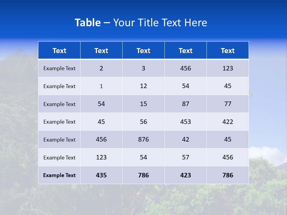 Natural Park Rampart PowerPoint Template