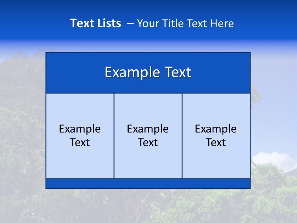 Natural Park Rampart PowerPoint Template