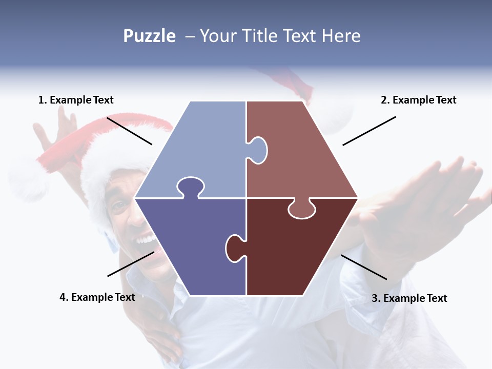 Girl Valentine White PowerPoint Template