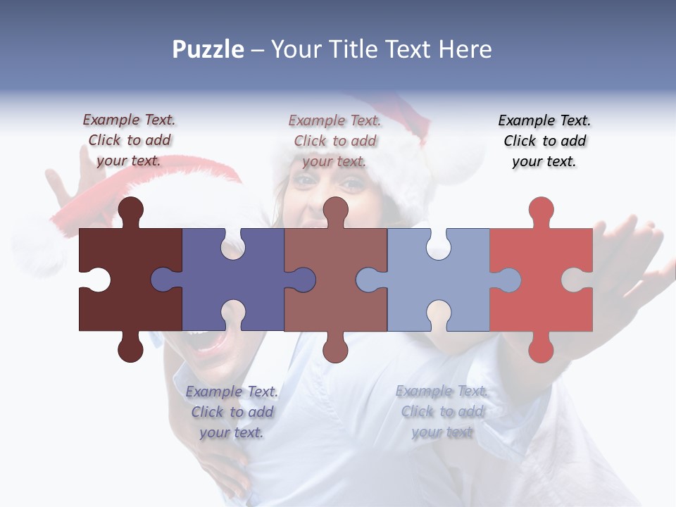 Girl Valentine White PowerPoint Template