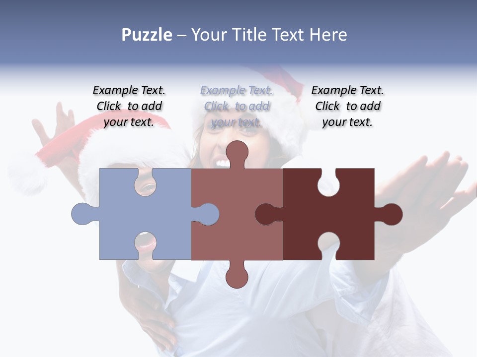 Girl Valentine White PowerPoint Template