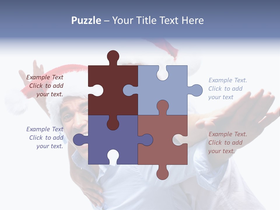 Girl Valentine White PowerPoint Template