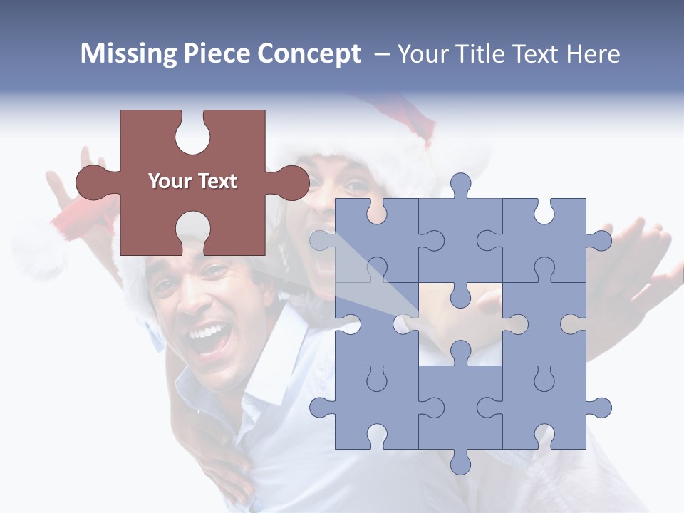 Girl Valentine White PowerPoint Template