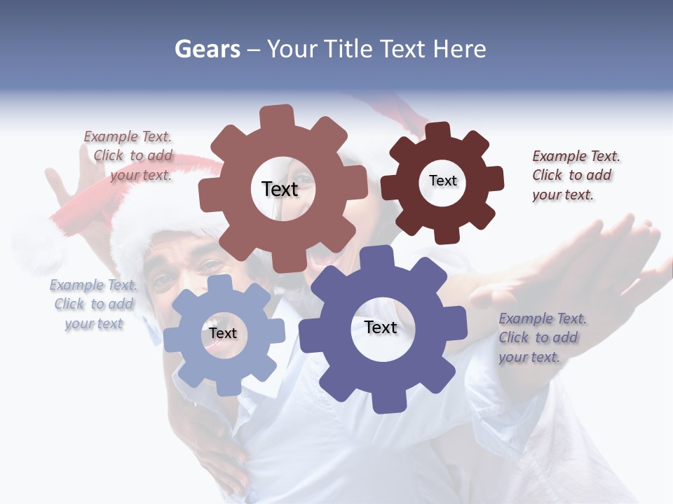 Girl Valentine White PowerPoint Template