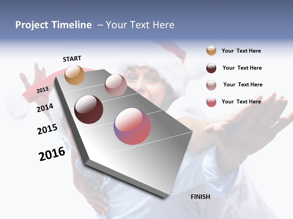 Girl Valentine White PowerPoint Template