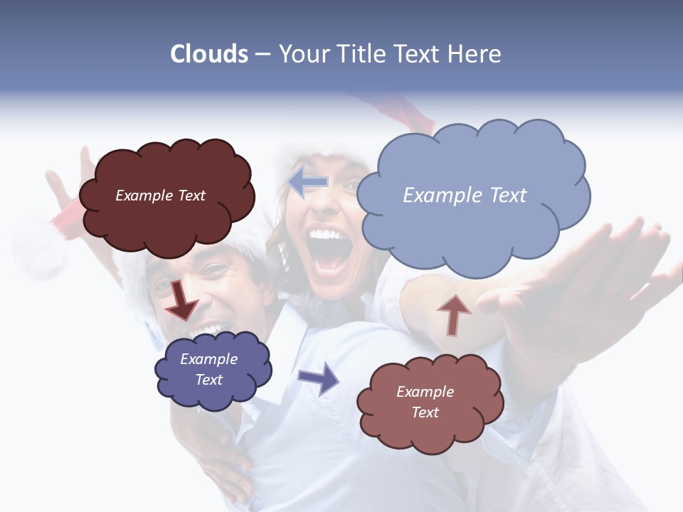 Girl Valentine White PowerPoint Template