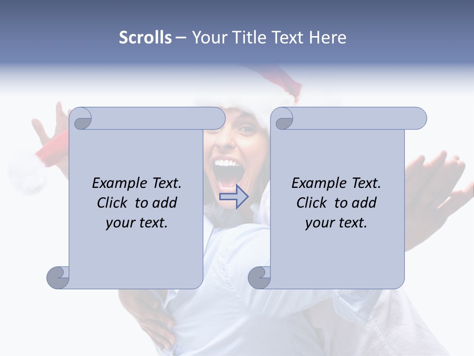 Girl Valentine White PowerPoint Template