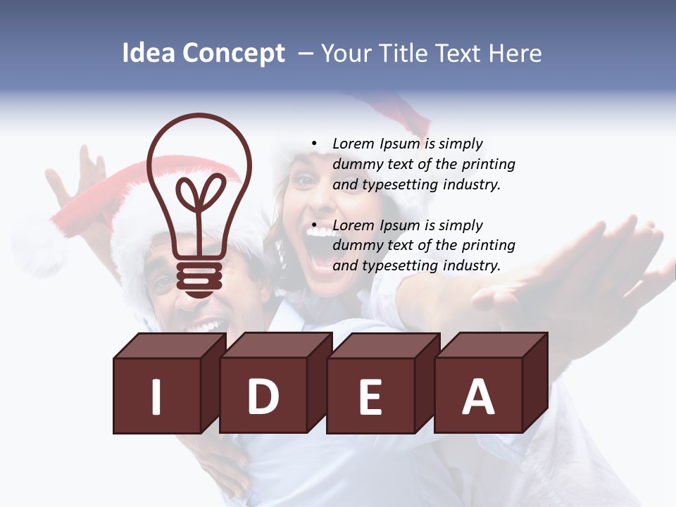 Girl Valentine White PowerPoint Template