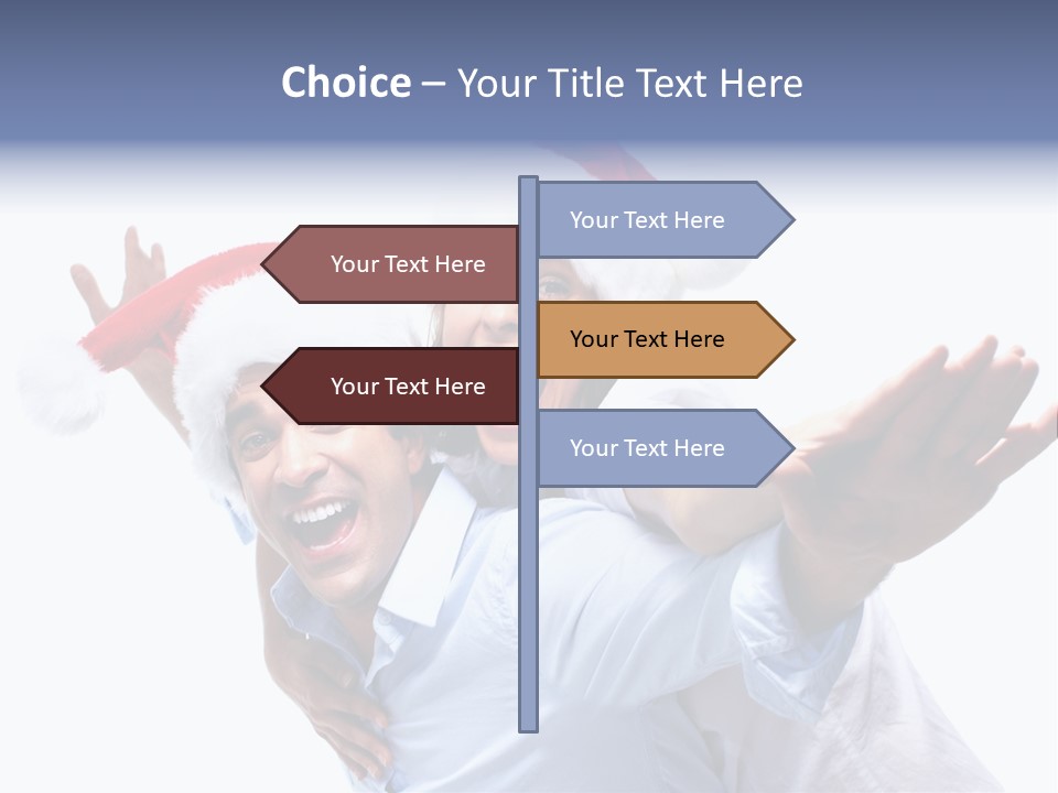 Girl Valentine White PowerPoint Template