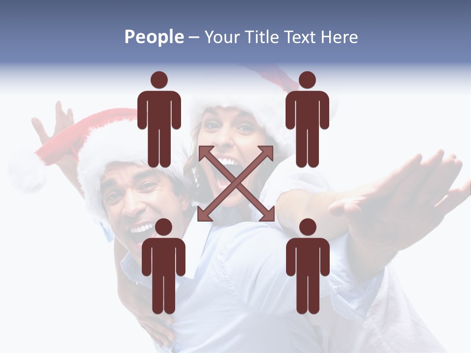 Girl Valentine White PowerPoint Template