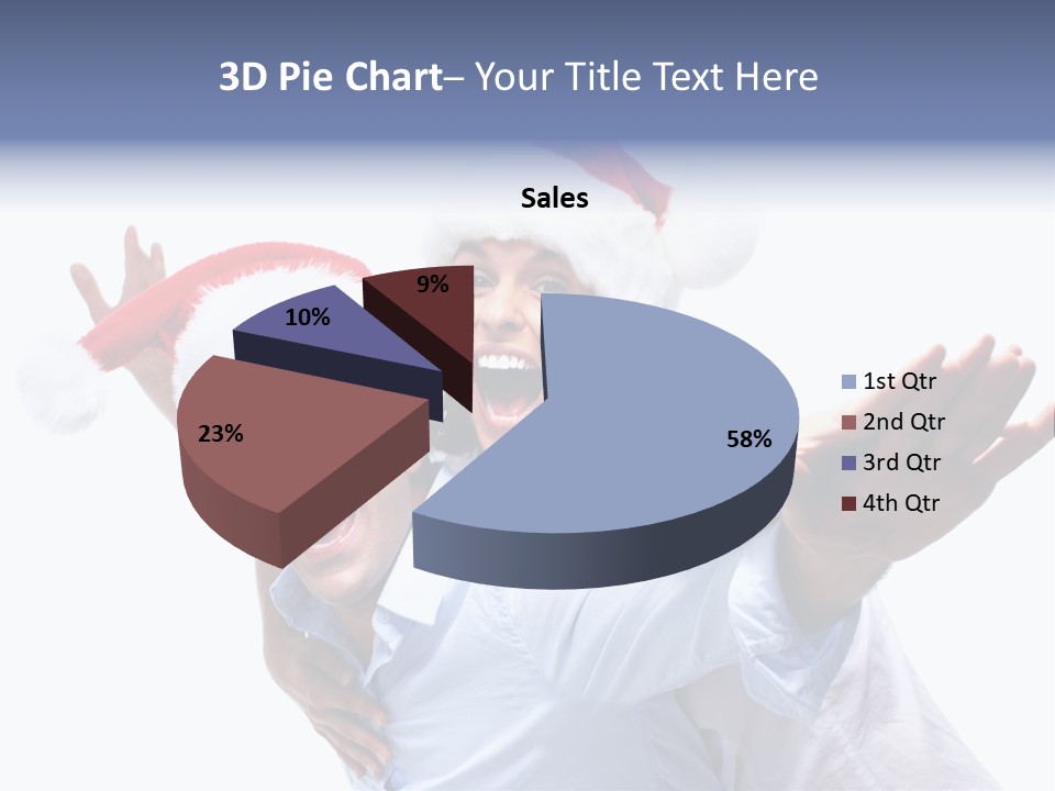 Girl Valentine White PowerPoint Template