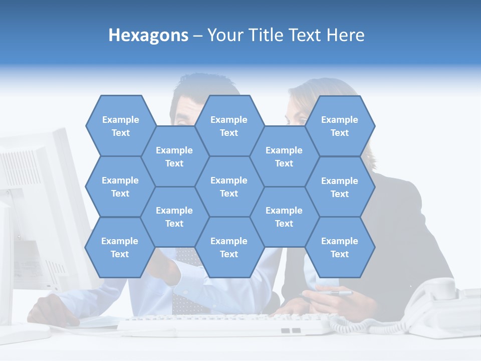 Meeting Internet Businesswoman PowerPoint Template